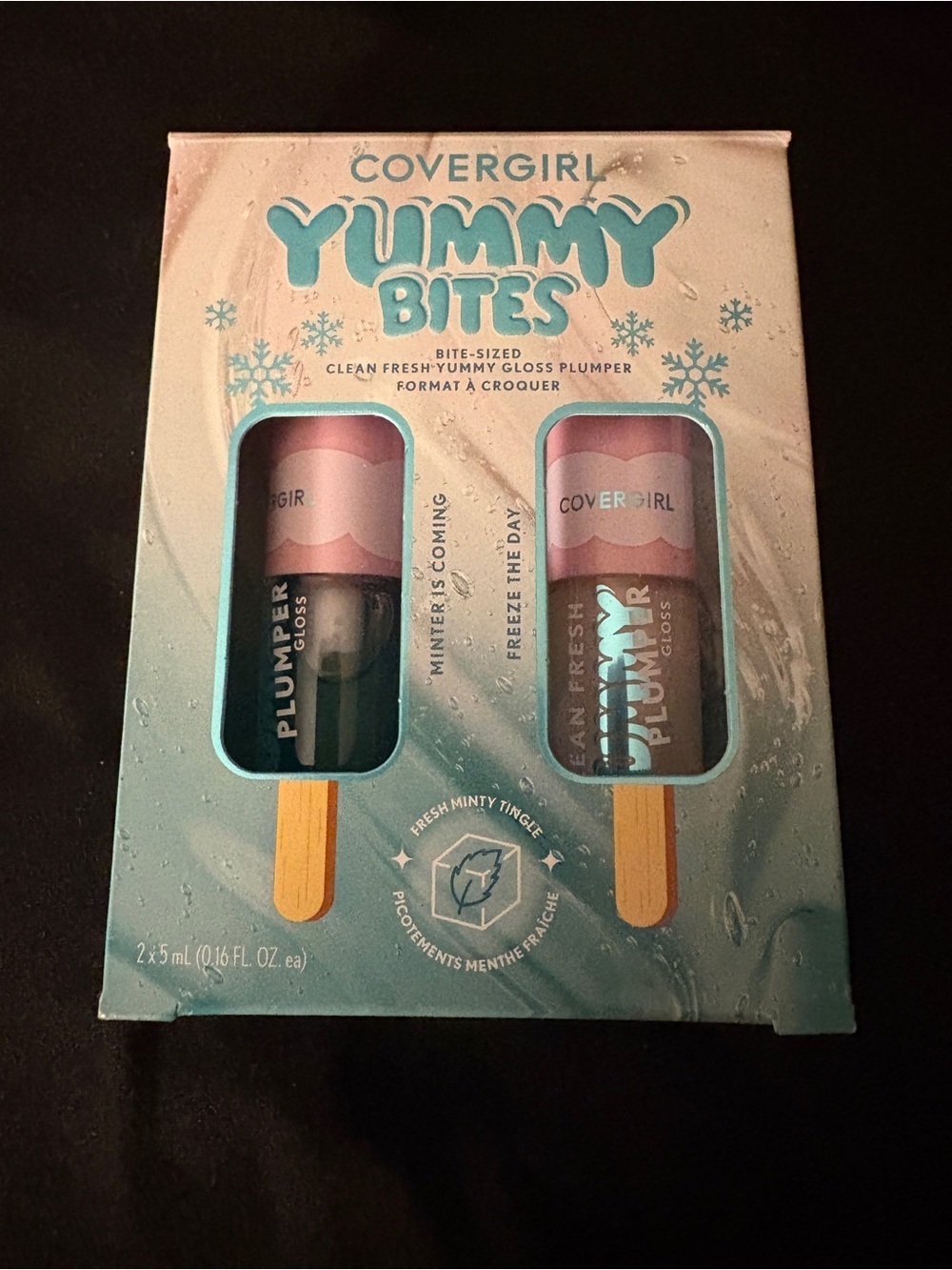 COVERGIRL Yummy Bites Plumper Gloss Duo Freeze Day Minter NIB - Picture 2 of 6